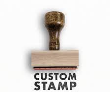 Customs stamp on package