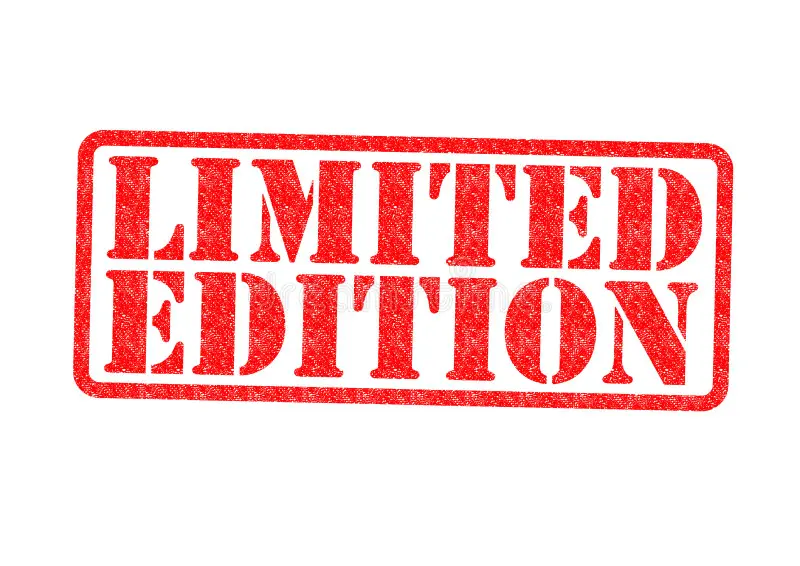 Limited edition stamp example